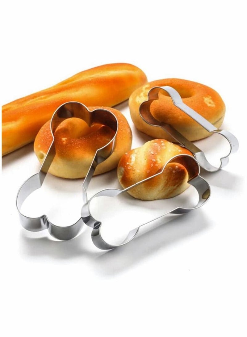 6 Piece Dog Cookie Cutter Set, Cartoon Bone, Paw Print Animal Cutters Shaped Mould for DIY Baking Biscuit Pastry - Image 5