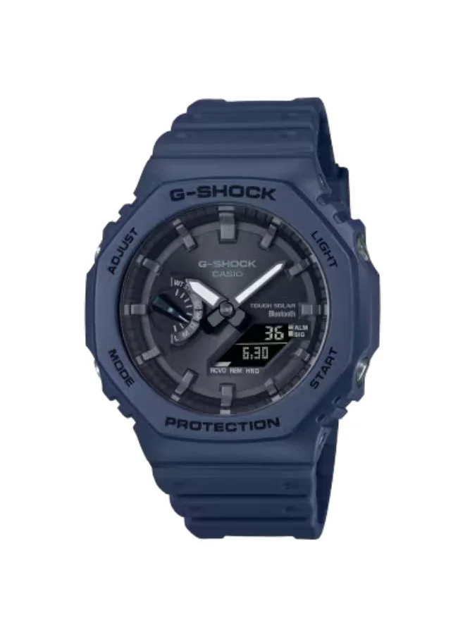 جي شوك Men's Analog-Digital Display Watch With Blue Resin Strap - GA-B2100-2ADR