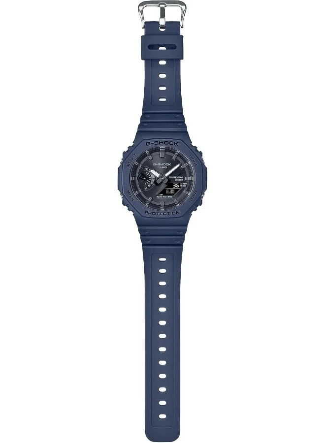 CASIO G-Shock Watch - Ga-B2100-2Adr Black Dial, Blue Band