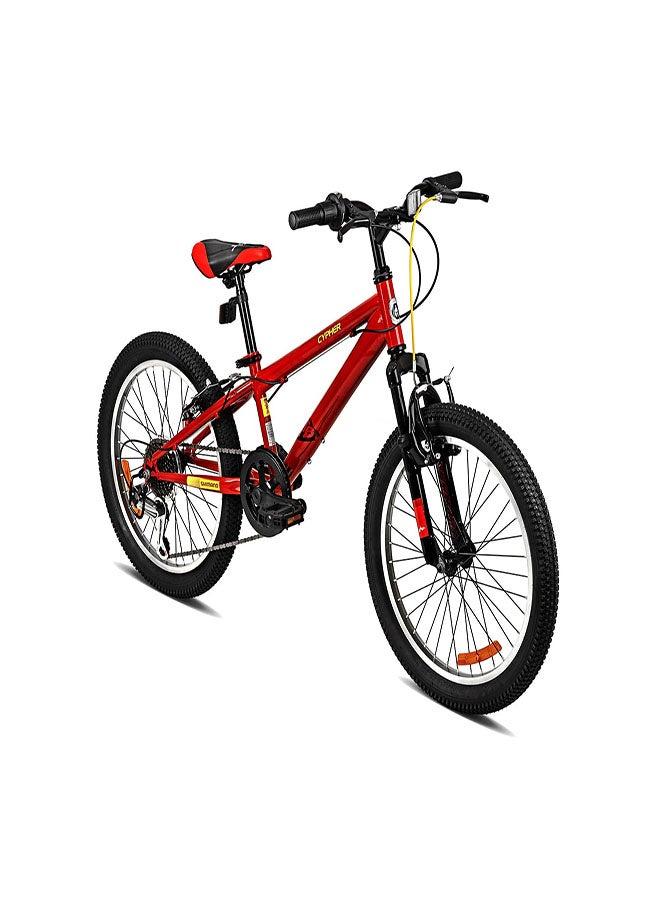 Spartan Cypher MTB Kids Bike | 20 Inch Wheel Size | 7 Speed | Lava Red Color - Image 2