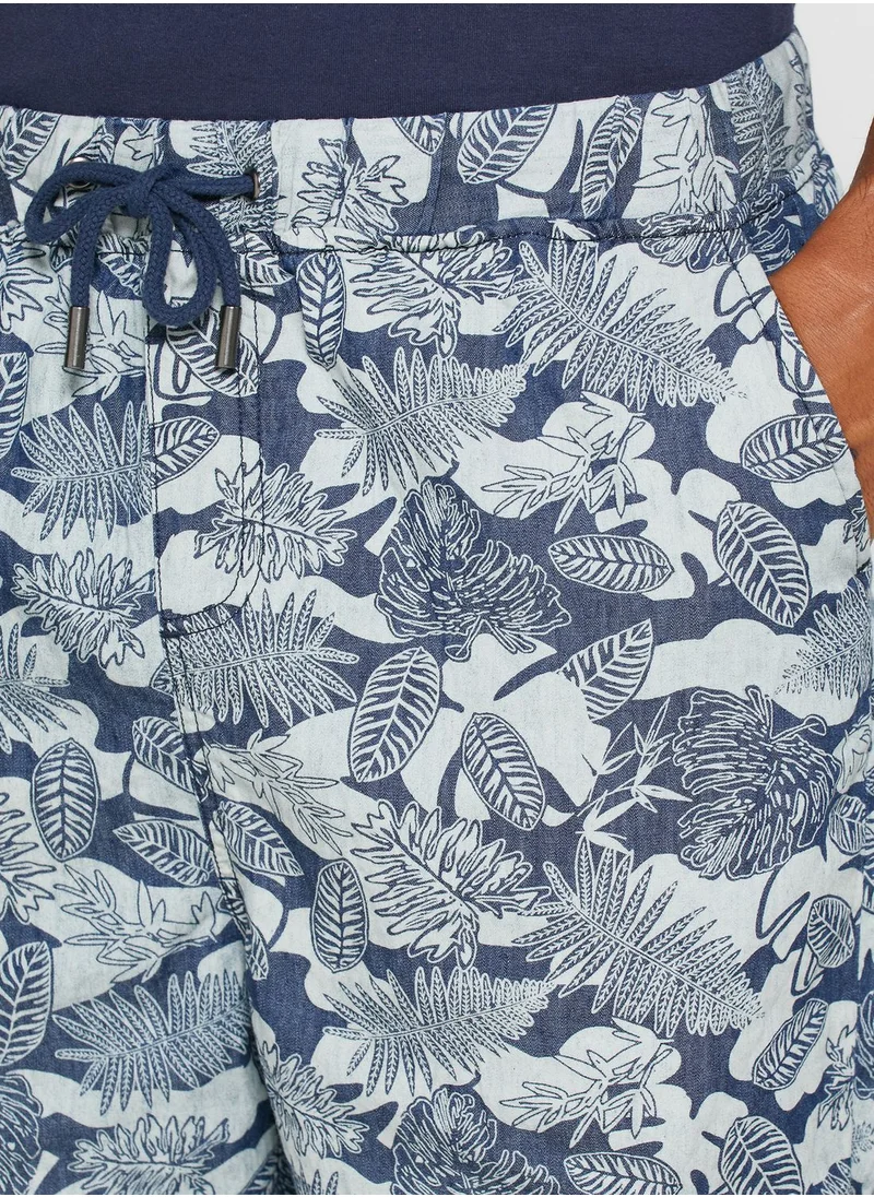 Native Youth Oceanic Print Shorts