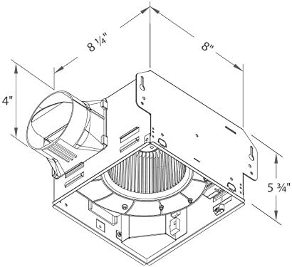 BREEZ Delta BreezGreenBuilder GBR80LED 80 CFM Exhaust Bath Fan with LED Light  - Image 2