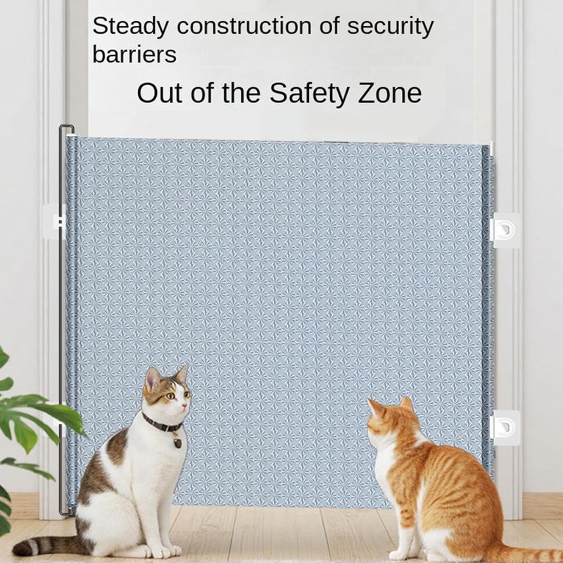 Retractable Dog Gate,Cat Mesh Door | Stairs Mesh Gate | for Indoor Home Staircase Hallway Terrace Porch Kitten Puppy Dogs Cats - Image 5
