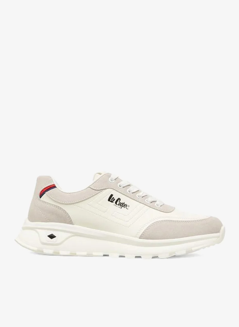 Men's Panelled Lace-Up Sneakers