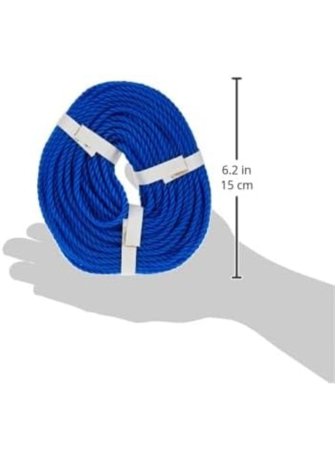 Royal Apex Multipurpose Virgin Plastic Nylon Rope, 4mm, 100 Yards, Blue  - Image 4