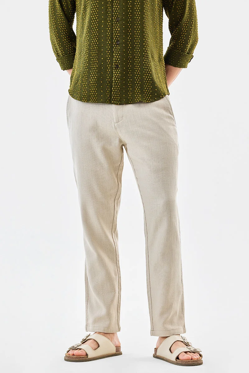 SNITCH Relaxed Fit 100% Cotton Trousers