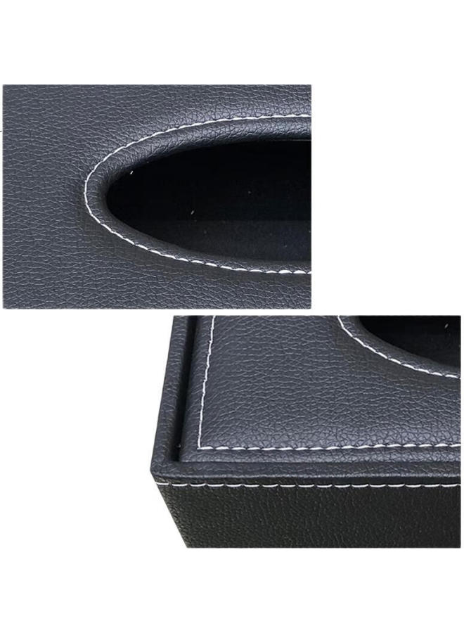 Ubiquitin Ubilix Office Business Desktop Pen Holder Multi-Functional Creative Leather Tissue Box 5038A - Image 2