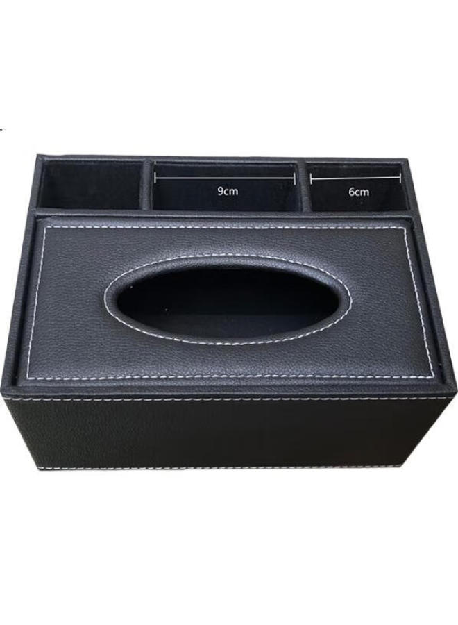 Ubiquitin Ubilix Office Business Desktop Pen Holder Multi-Functional Creative Leather Tissue Box 5038A - Image 3