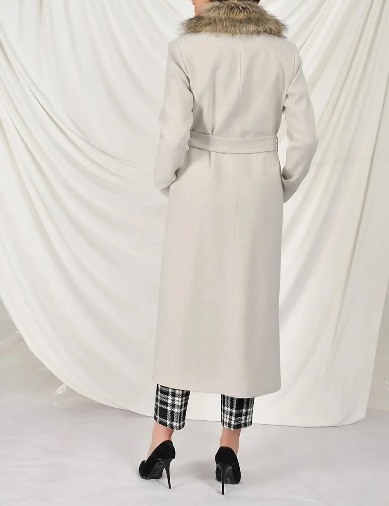 Barbora Full Collar Fur Coat