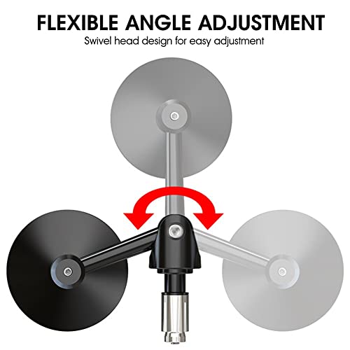 Asryd Aluminium Alloy Motorcycle Mirrors - Round Adjustable Upto 180 Degree Bar End Side Mirror Suitable For (Pack of 2) For Hero Xtreme 160R - Image 3