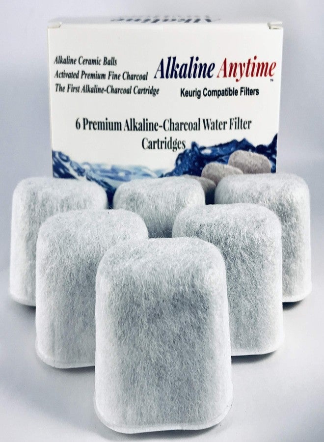 Alkaline Anytime خراطيش بديلة لمرشحات المياه المصنوعة من السيراميك القلوي والفحم، متوافقة مع أجهزة Keurig الممتازة - أول مرشح لماكينات قهوة Keurig مزود بسيراميك قلوي بعد عام 2007 - براءة اختراع قيد الانتظار (عبوة من 6 قطع) - Image 3