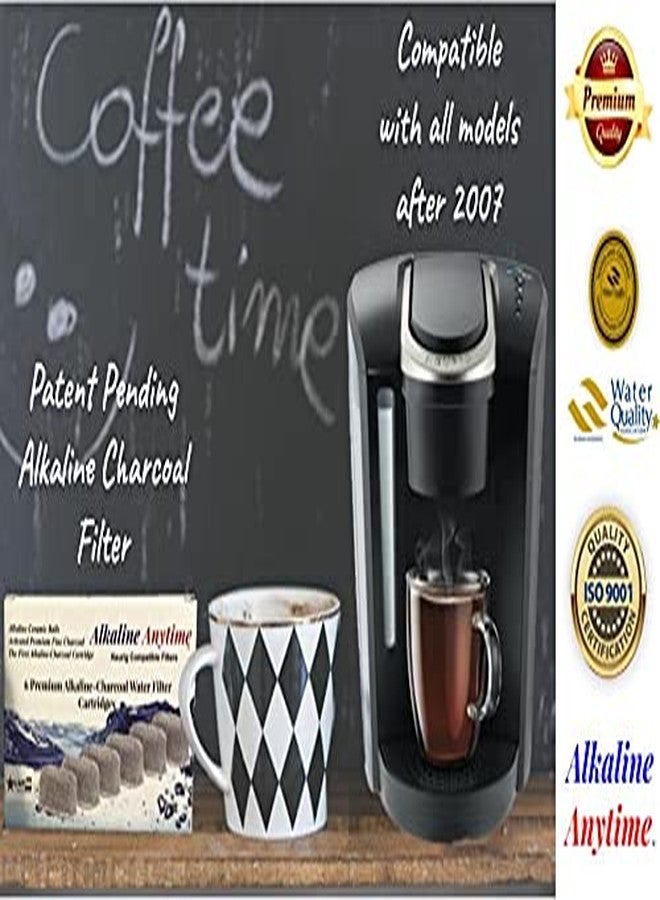 Alkaline Anytime خراطيش بديلة لمرشحات المياه المصنوعة من السيراميك القلوي والفحم، متوافقة مع أجهزة Keurig الممتازة - أول مرشح لماكينات قهوة Keurig مزود بسيراميك قلوي بعد عام 2007 - براءة اختراع قيد الانتظار (عبوة من 6 قطع) - Image 5