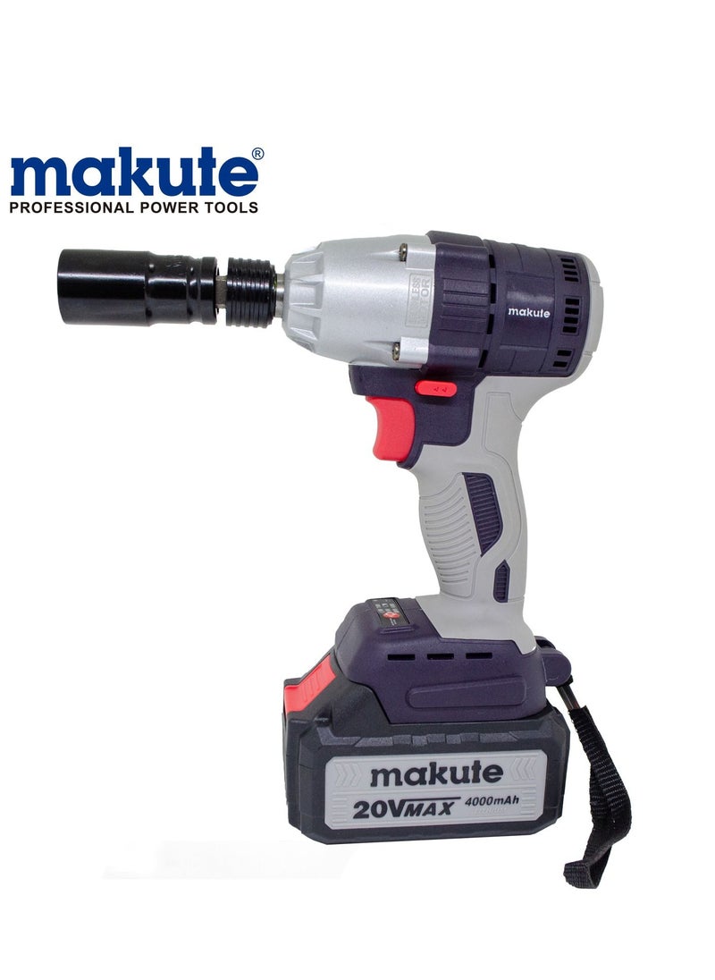 makute 27mm Cordless Impact Wrench With Two Batteries  - Image 1
