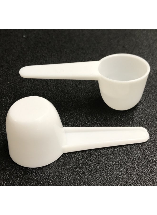 Generic - Spot Short Handle Bulk Transparent White Powder Spoon 5G 10 Ml 5g10m Flat Bottom PP Plastic Liquid Measuring Spoon-Color:Transparent Bulk-Specifications:7*2.8*2.4cm (long * Caliber * High) - Image 1