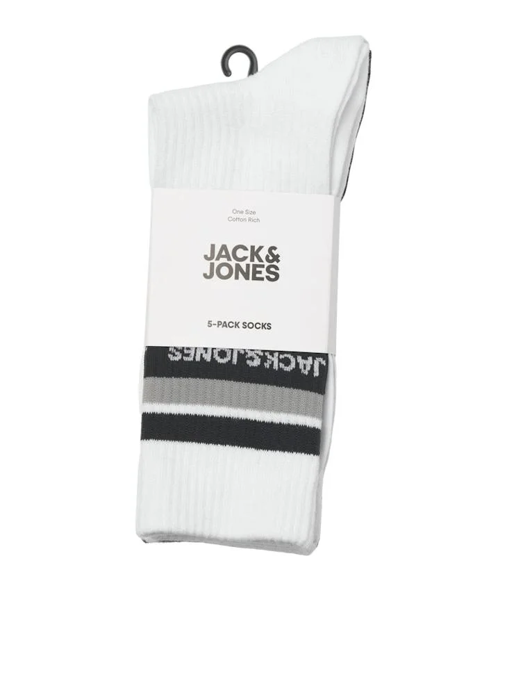 جاك وجونز جونيور Youth 5 Pack of Tennis Socks
