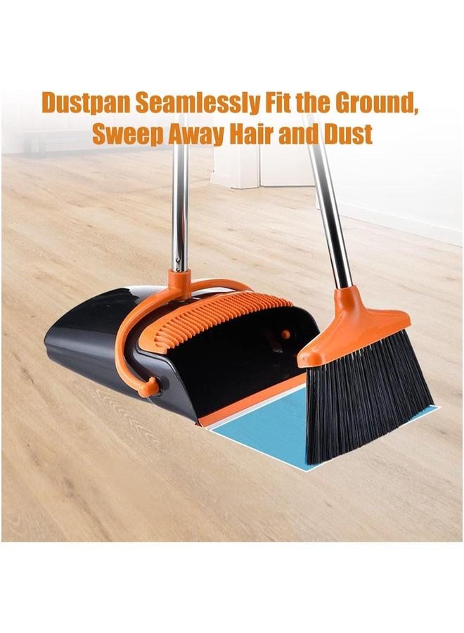 HOMESTAR Upgrade Broom and Dustpan Set, Self-Cleaning with Teeth, Indoor&Outdoor Sweeping, Ideal for Dog Cat Pets Home Use, Stand Up - Image 3