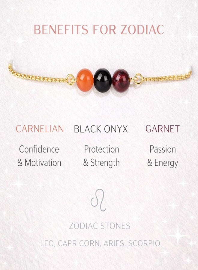YiCan Capricorn मकर Signs Bracelet | All 12 Zodiac Signs | Design for Girl, Women Jewelry Astrology Adjustable Crystal Bracelets - Image 3
