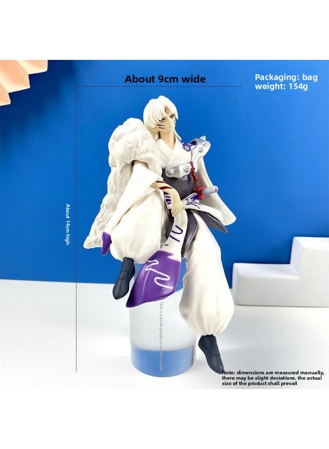 Inuyasha Sesshomaru Hand-made Blind Box Animation Peripheral Toy Doll Cup Noodles Car Cake Decoration Model