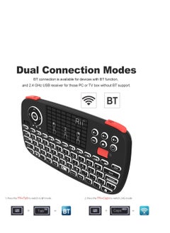RII Mini BT Keyboard Bluetooth Wireless Keyboard With Touchpad  - Image 4