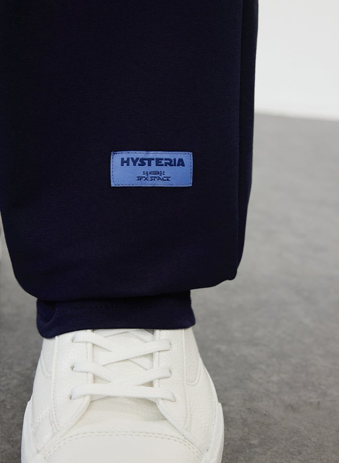 trendyol Oversize/Relaxed Fit Elastic Waist Sweatpants with Label TMNSS24EA00006 - Image 4