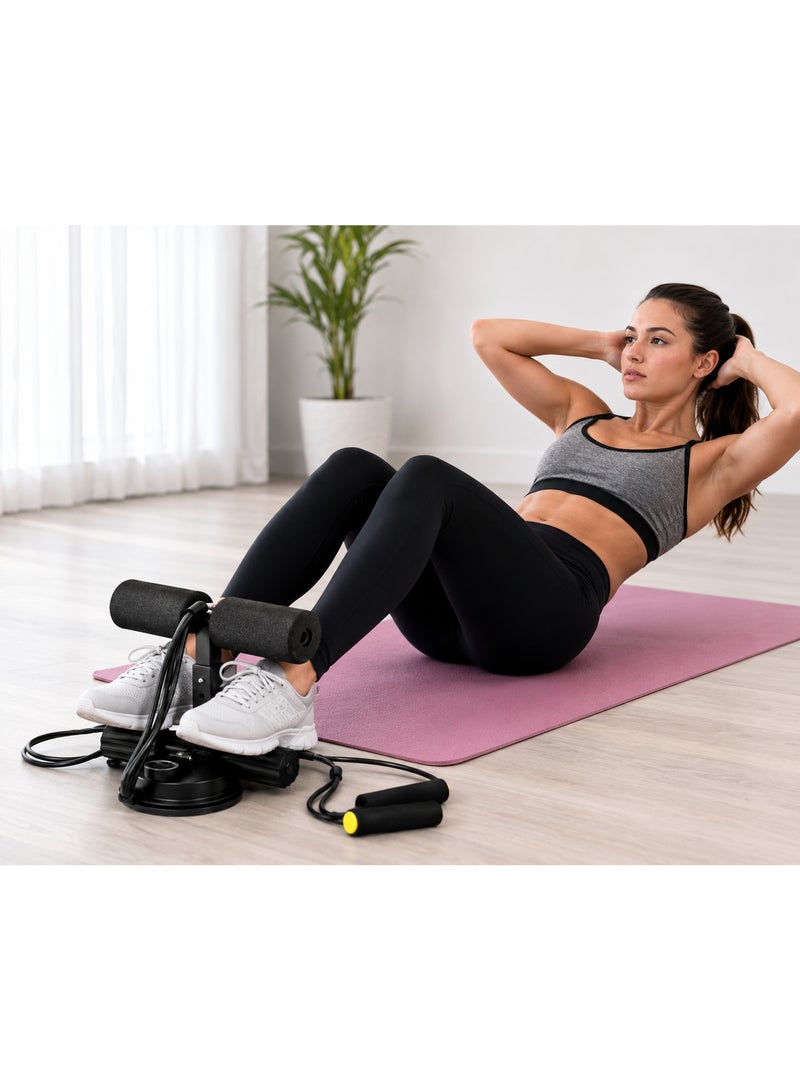Lifetop Abdominal Accessory Device with Suction Cup & Resistance Bands for Sit-Up Training, Adjustable Foot Holder - Image 3