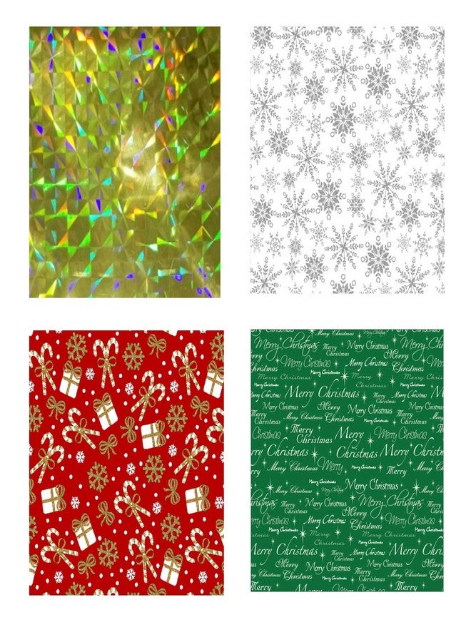 WesGen Christmas Gift Bags, 32Pcs Santa Wrapping Bag in 4 Sizes and 4 Designs with Ribbon Ties and Tags for Wrapping Holiday - Image 4