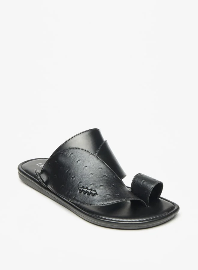 ال بي ال من شو اكسبرس Men Textured Slip-On Arabic Sandals with Toe Loop
