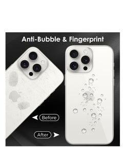 Generic [2 Pack] iPhone 15 Pro Back Screen Protectors Bubble-Free and Scratch-Resistant Tempered Glass Back Film (6.1 inch)  - Image 3