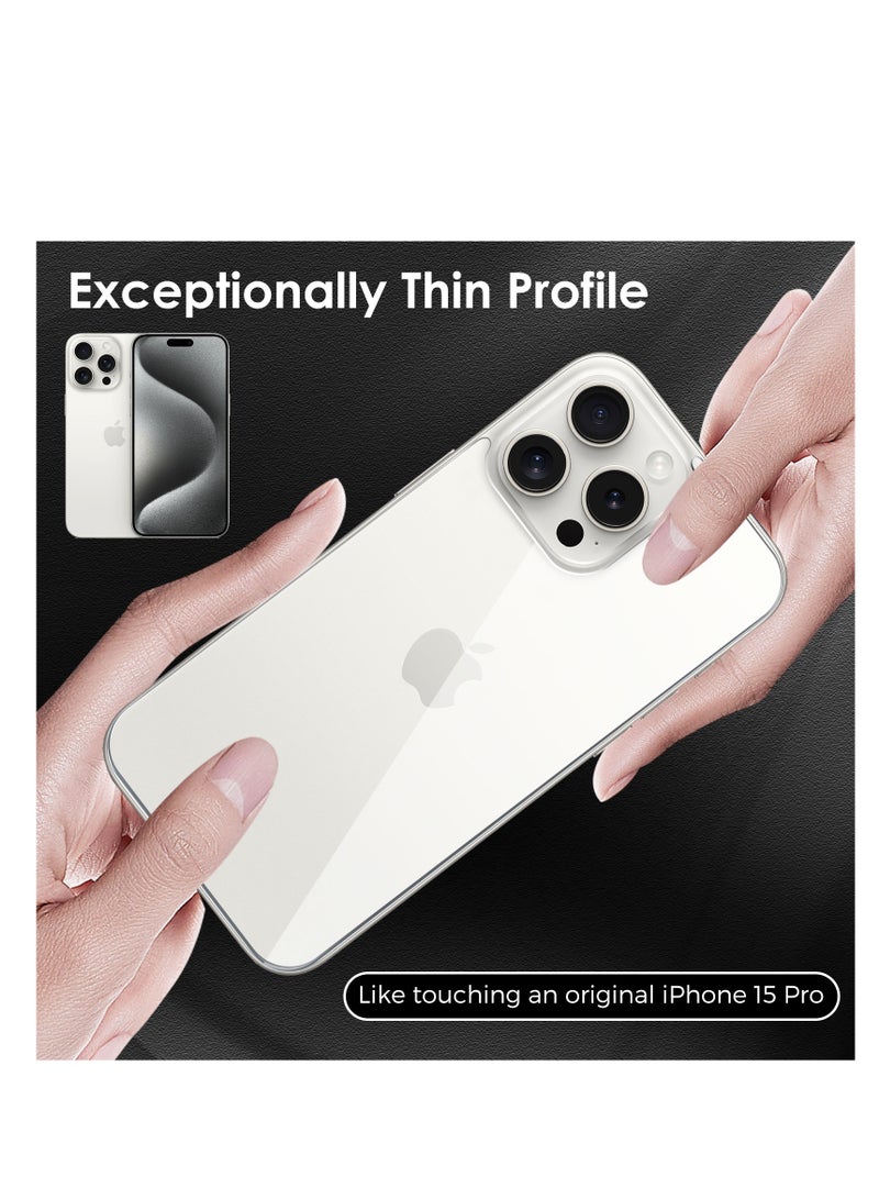 [2 Pack] iPhone 15 Pro Back Screen Protectors Bubble-Free and Scratch-Resistant Tempered Glass Back Film (6.1 inch) - Image 4