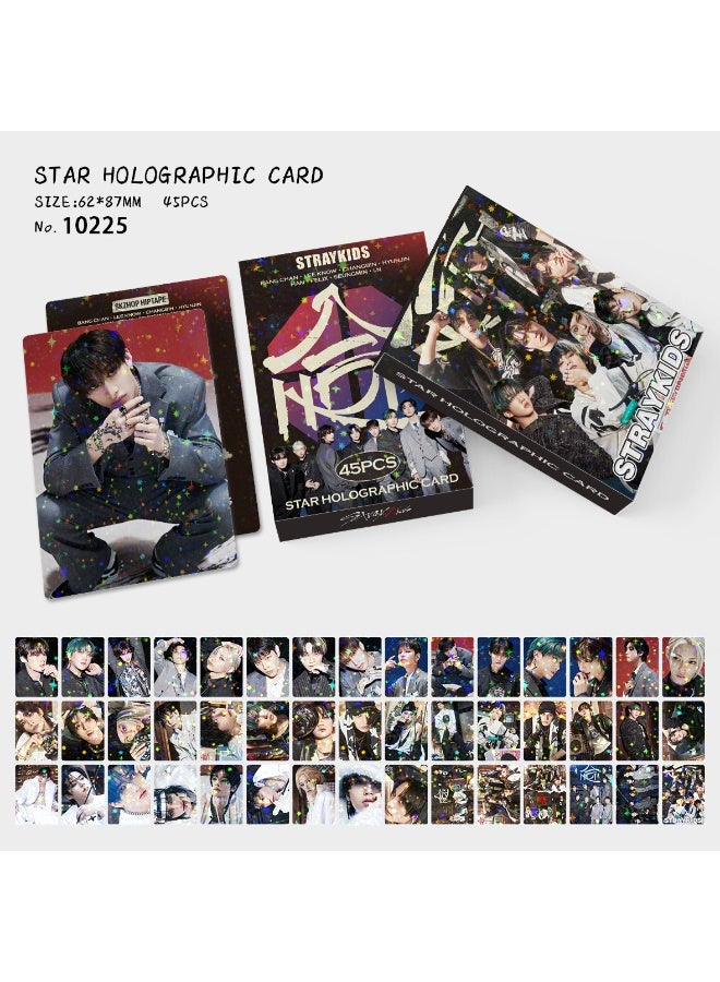 NIBEMINENT 45 Pcs Kpop Stray Kids HOP Lomo Cards Card For Fans Collection Gifts - Image 1