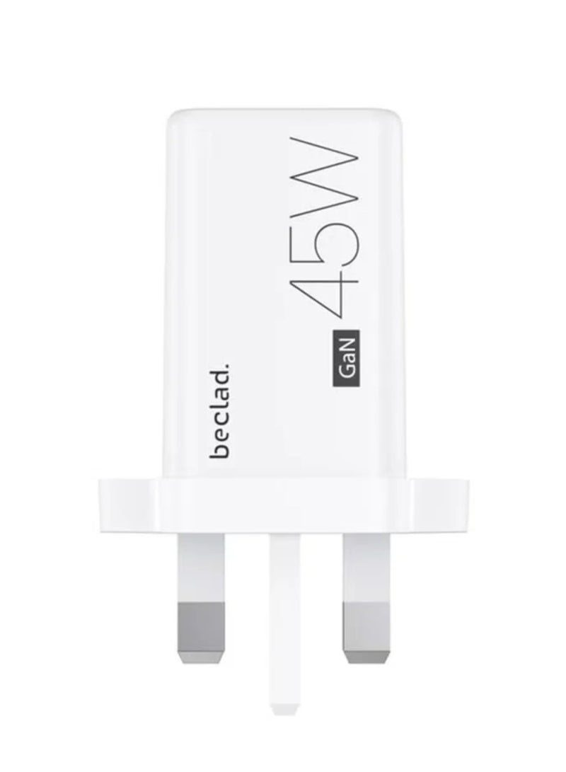 مكسو محول بيكلاد ٤٥ واط - مصمم لهاتف سامسونج جالاكسي أبيض - Image 1