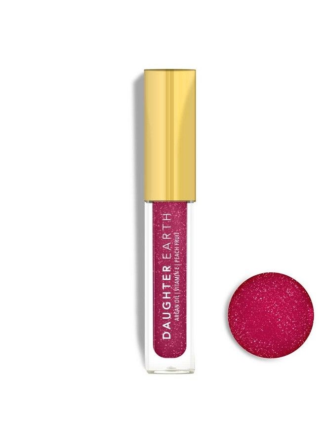 DAUGHTER EARTH - Glitter Lip Gloss ; Vitamin E Plant Based Flavoured Lip Coat For Women ; Hydrating & Plump Lips ; Aromatic Super Glossy & Moisturises The Skin With Skin Loving Nutrients ; 2.5 Ml - Image 1