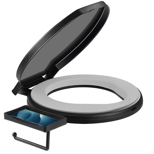 TRIPTIPS Portable Toilet with Soft Cushion, 5 Gallon Rotatable Lid, Adults and Kids Camping Toilet Seat for 5 Gal Bucket - Image 1