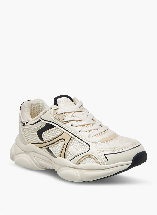 ميسي Panelled Sneakers with Lace-Up Closure