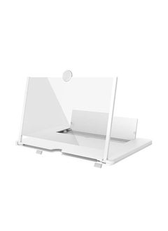 Smartphone Screen Magnifier Hd Mobile Amplifier Stand 14 Inch 3D Foldable For Cell Phone With Adjustable Angle Portable Push-Pull Design For All Smartphone-Black