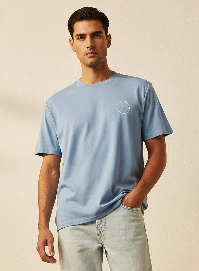 Lee Cooper Lee Cooper Regular Fit Crew Neck Short Sleeves Logo Print T shirt