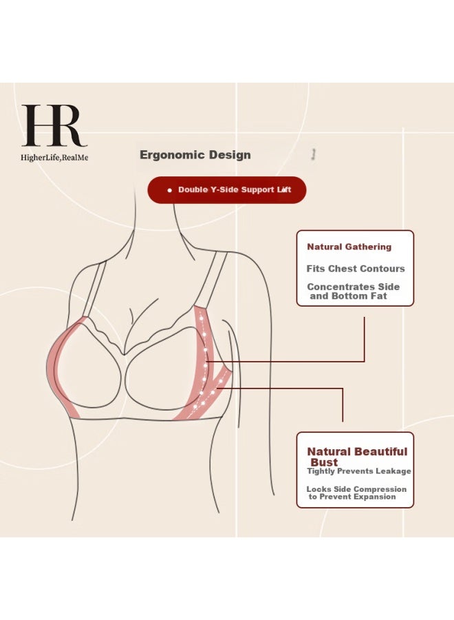 Hr Women's Red Seamless Push-up Bra For Zodiac Year Of The Horse, Ancola Red, Size S - Image 2
