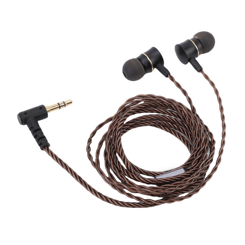 سماعة أذن سلكية IEM بمقبس مطلي بالذهب 3.5 ملم - جودة صوت HiFi - ملاءمة مريحة مع 3 أحجام من أطراف الأذن السيليكون - سماعات أذن سلكية IEM للموسيقيين في المسرح والاستوديو - Image 2