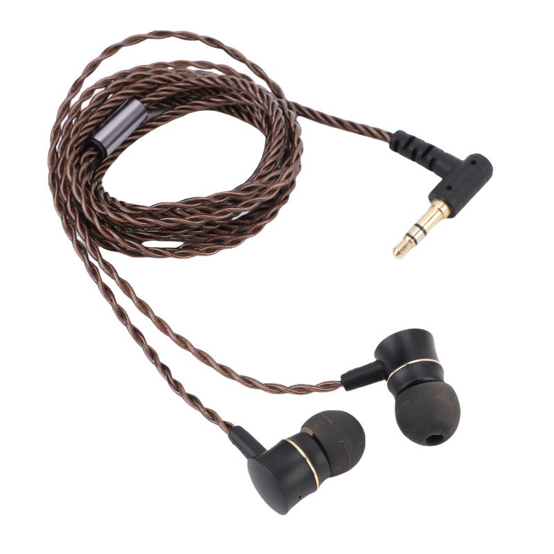 سماعة أذن سلكية IEM بمقبس مطلي بالذهب 3.5 ملم - جودة صوت HiFi - ملاءمة مريحة مع 3 أحجام من أطراف الأذن السيليكون - سماعات أذن سلكية IEM للموسيقيين في المسرح والاستوديو - Image 5