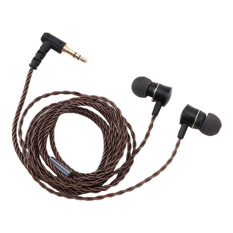 سماعة أذن سلكية IEM بمقبس مطلي بالذهب 3.5 ملم - جودة صوت HiFi - ملاءمة مريحة مع 3 أحجام من أطراف الأذن السيليكون - سماعات أذن سلكية IEM للموسيقيين في المسرح والاستوديو - Image 3