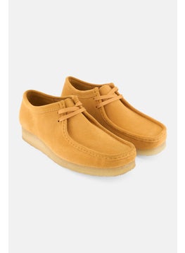 clarks Men Wallabee Lace Up Casual Shoes, Turmeric Yellow  - Image 1
