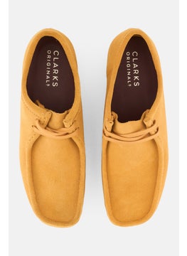 clarks Men Wallabee Lace Up Casual Shoes, Turmeric Yellow  - Image 3