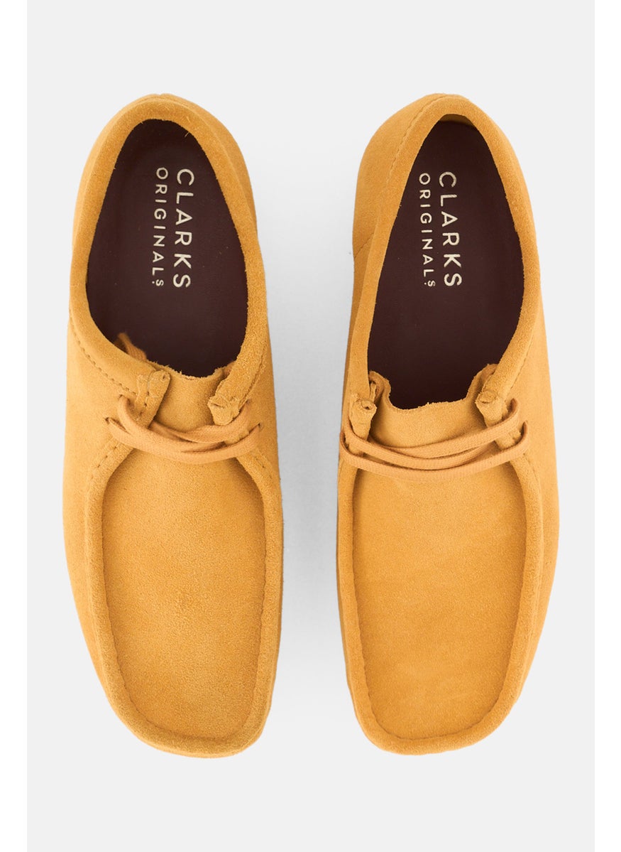 clarks Men Wallabee Lace Up Casual Shoes, Turmeric Yellow  - Image 3