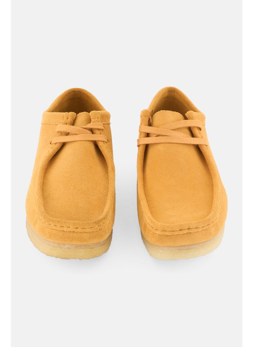 clarks Men Wallabee Lace Up Casual Shoes, Turmeric Yellow  - Image 4