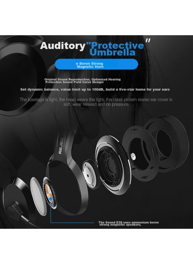 salar Shenglai E28 Headphones For Computer-based English Speaking And Listening Exams, High School Entrance Exam, College Entrance Exam, Oral English Test, Recording, Practice, With Microphone, Headset For Human-computer Dialogue, With Dual Plug-in - Image 4