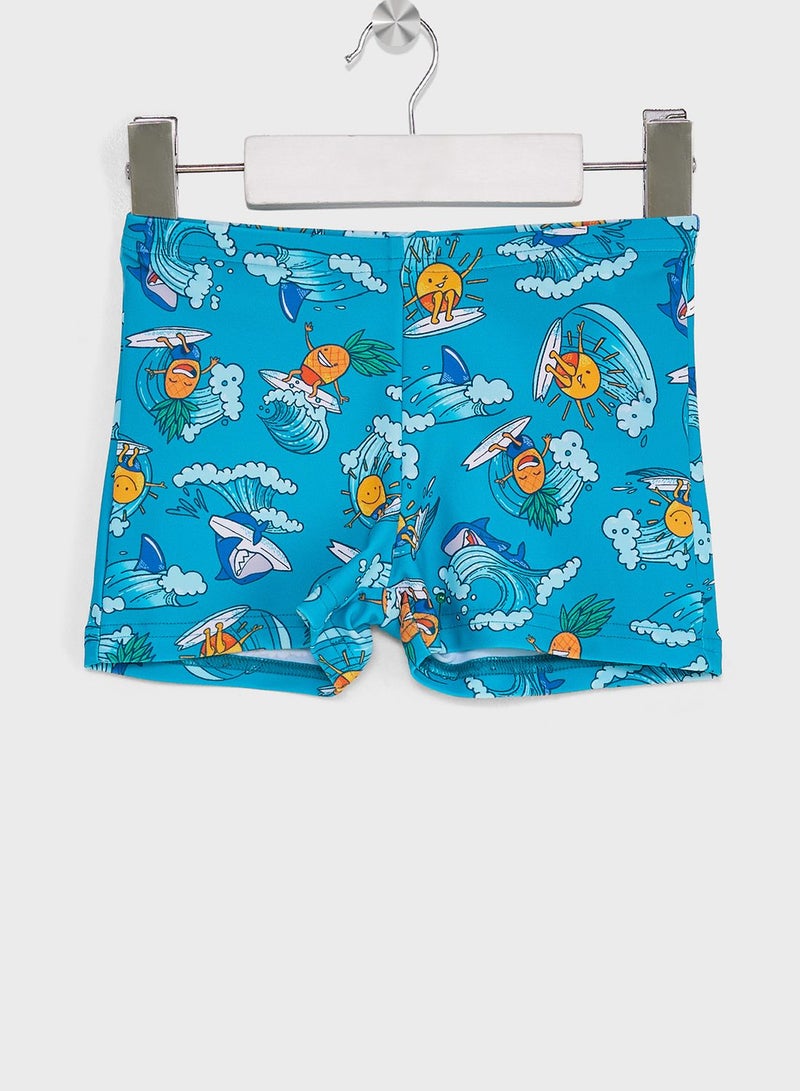 speedo Kids Printed Rashguard Swim Set - Image 4