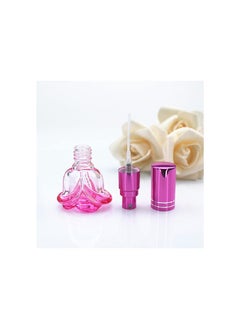 Generic 6PACK Colorful Rose Shaped Glass Perfume Bottle Kit,6ml Liquid Oil Cosmetic Container Portable Travel Refillable Spray Perfume Bottle Atomizer Empty Bottle Fragrance Bottle Reusable Beautiful  - Image 4