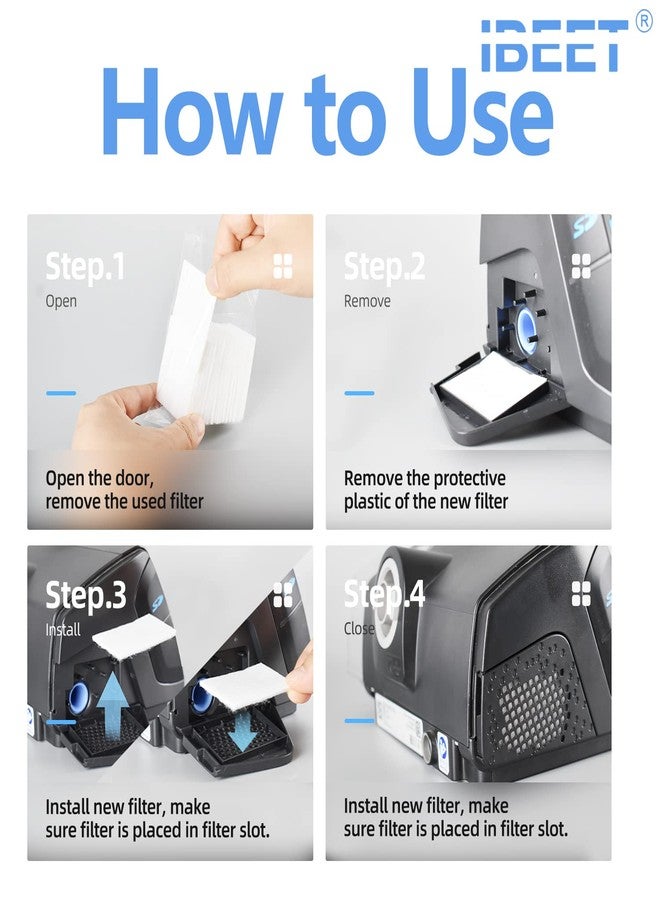 IBEET 44 قطعة فلاتر متميزة لجهاز Airsense 10، فلاتر HEPA لجهاز Airsense 10، فلاتر IBEET لجهاز RSM 10، S9/S10 - Image 3