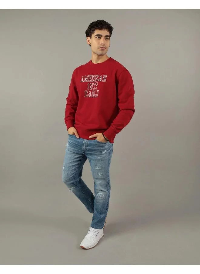 American Eagle AE Super Soft Icon Graphic Crew