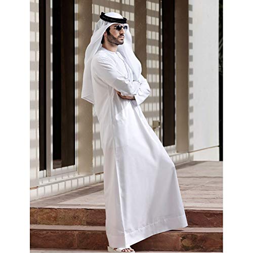 HOMELEX Keffiyeh Arab Head Scarf for Men Sheikh Muslim Turban Saudi Dubai Headwear - Image 4